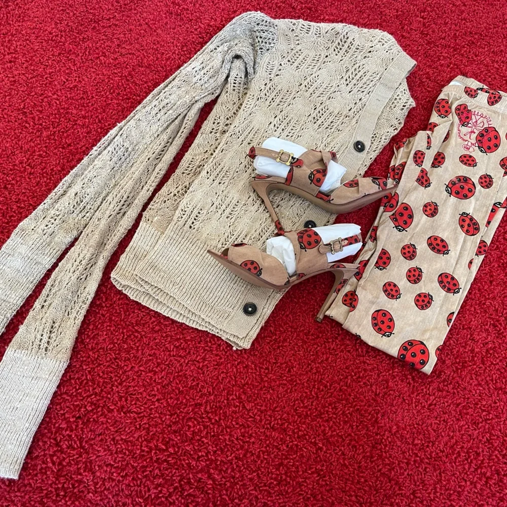 NEW Vivienne Westwood SS16 KNIT CARDIGAN BEIGE S/M 100% SILK - Picture 14 of 14